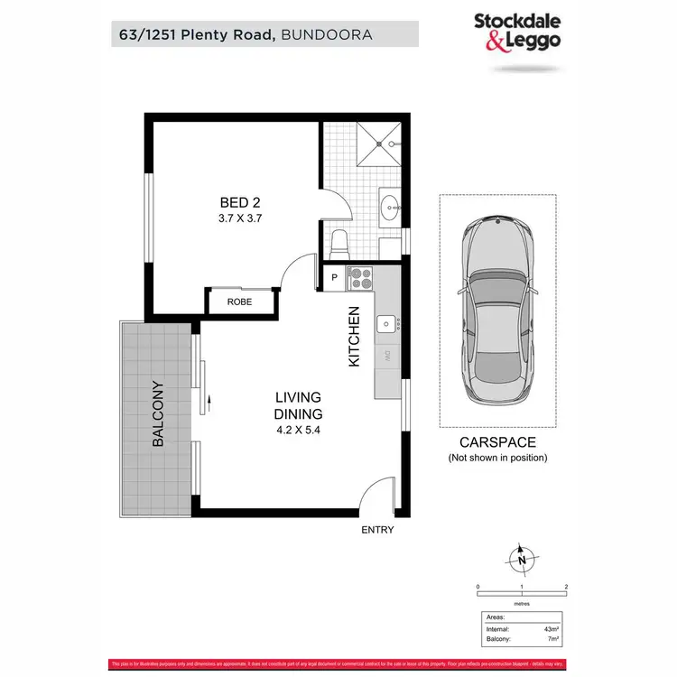 Floorplan of Homely apartment listing, 63/1251 Plenty Road, Bundoora VIC 3083