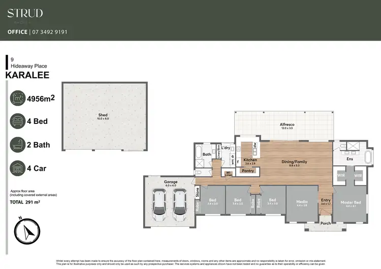 Floorplan of Homely house listing, 9 Hideaway Place, Karalee QLD 4306