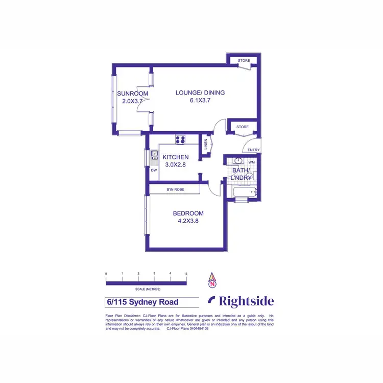 Floorplan of Homely apartment listing, 6/115 - 117 Sydney Road, Manly NSW 2095