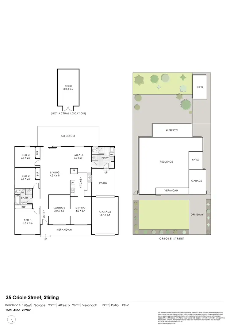 Floorplan of Homely house listing, 35 Oriole Street, Stirling WA 6021