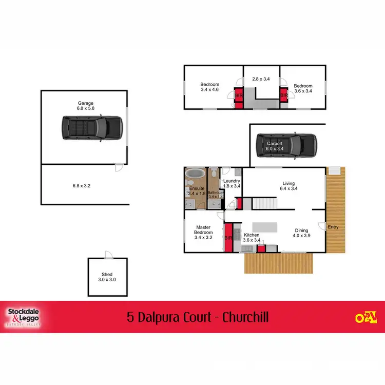 Floorplan of Homely house listing, 5 Dalpura Court, Churchill VIC 3842