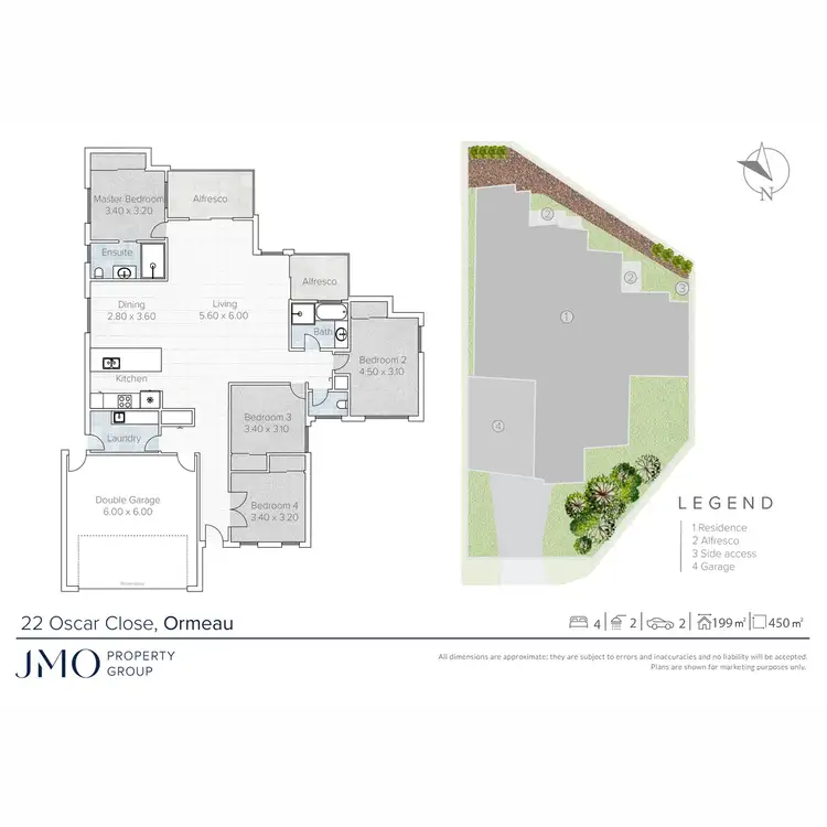 Floorplan of Homely house listing, 22 Oscar Close, Ormeau QLD 4208
