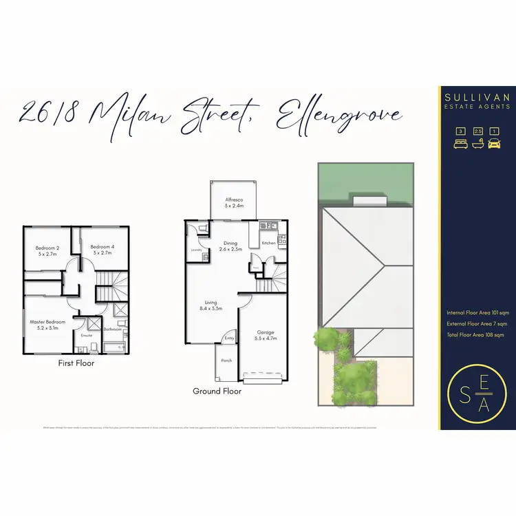 Floorplan of Homely townhouse listing, 26/8 Milan Street, Ellen Grove QLD 4078