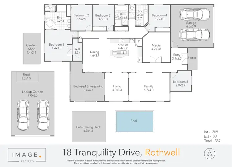 Floorplan of Homely house listing, 18 Tranquility Drive, Rothwell QLD 4022