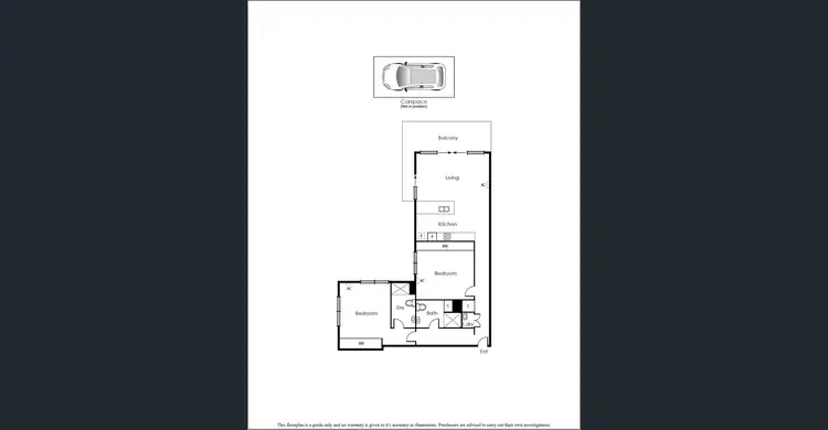Floorplan of Homely apartment listing, 107/88 Dow Street, Port Melbourne VIC 3207