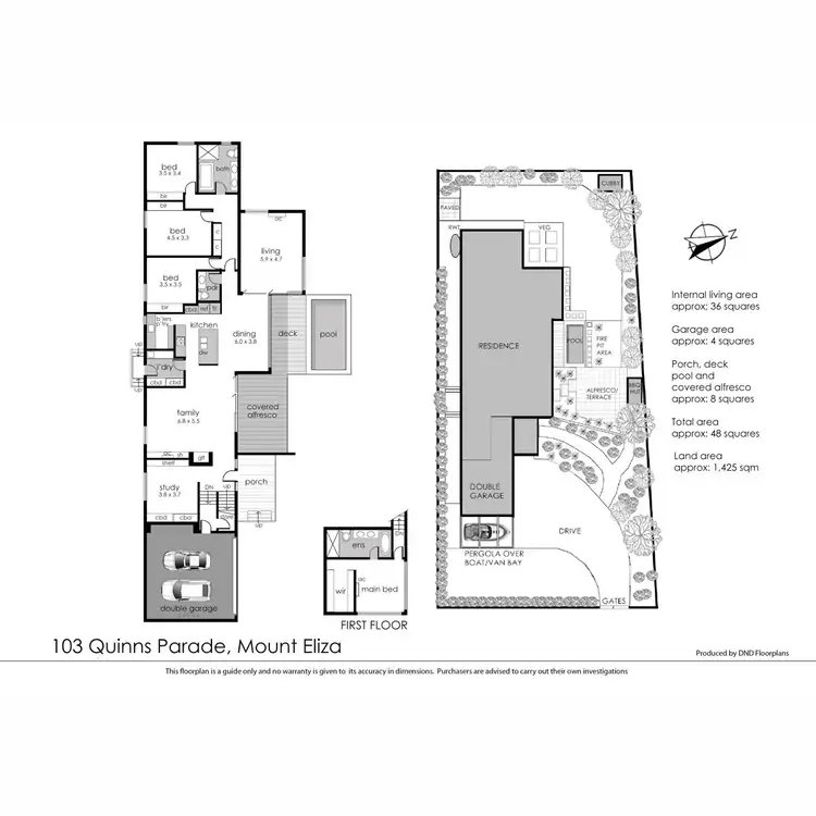 Floorplan of Homely house listing, 103 Quinns Parade, Mount Eliza VIC 3930