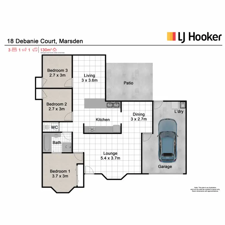 Floorplan of Homely house listing, 18 Debanie Court, Marsden QLD 4132