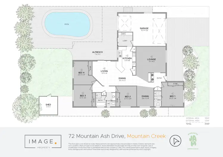 Floorplan of Homely house listing, 72 Mountain Ash Drive, Mountain Creek QLD 4557