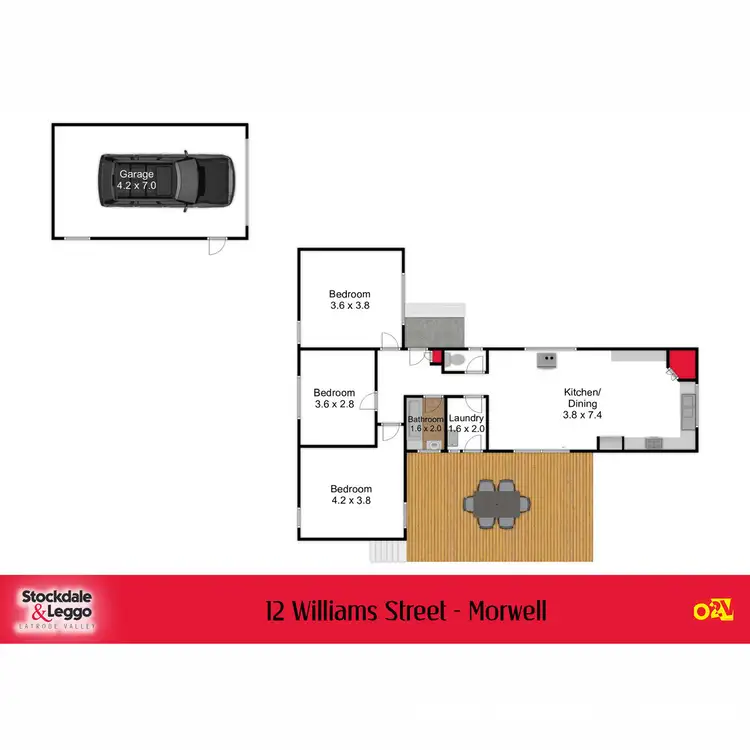 Floorplan of Homely house listing, 12 Williams Street, Morwell VIC 3840