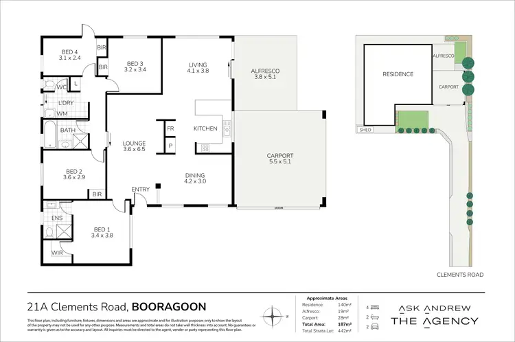 Floorplan of Homely house listing, 21A Clements Road, Booragoon WA 6154