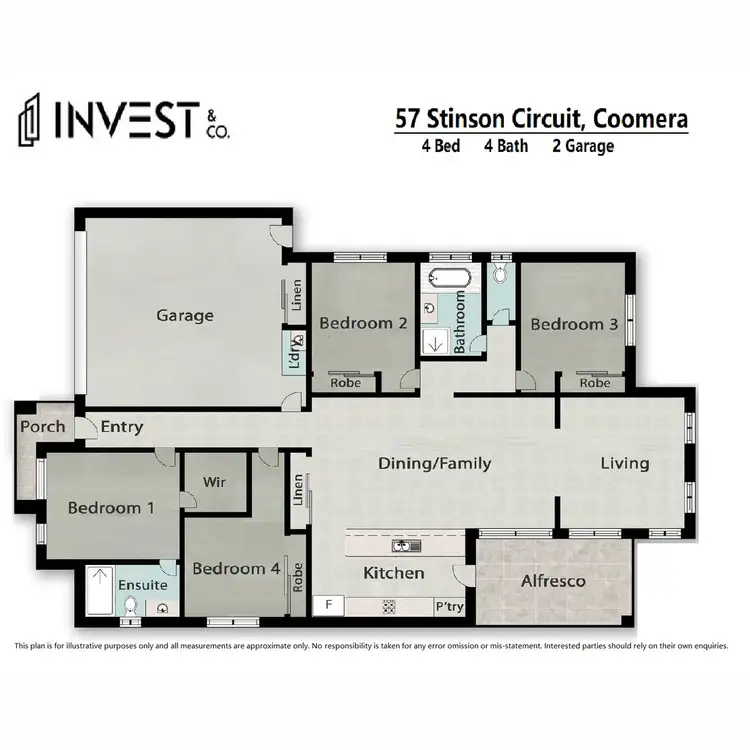 Floorplan of Homely house listing, 57 Stinson Circuit, Coomera QLD 4209