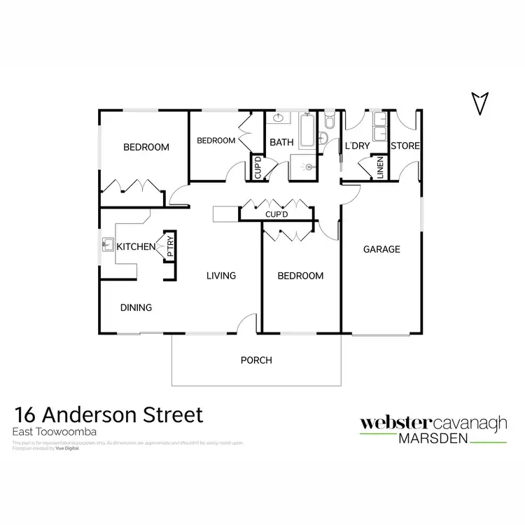 Floorplan of Homely house listing, 16 Anderson Street, East Toowoomba QLD 4350
