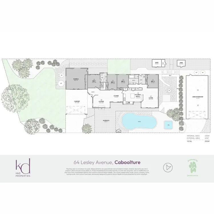 Floorplan of Homely house listing, 64 Lesley Avenue, Caboolture QLD 4510