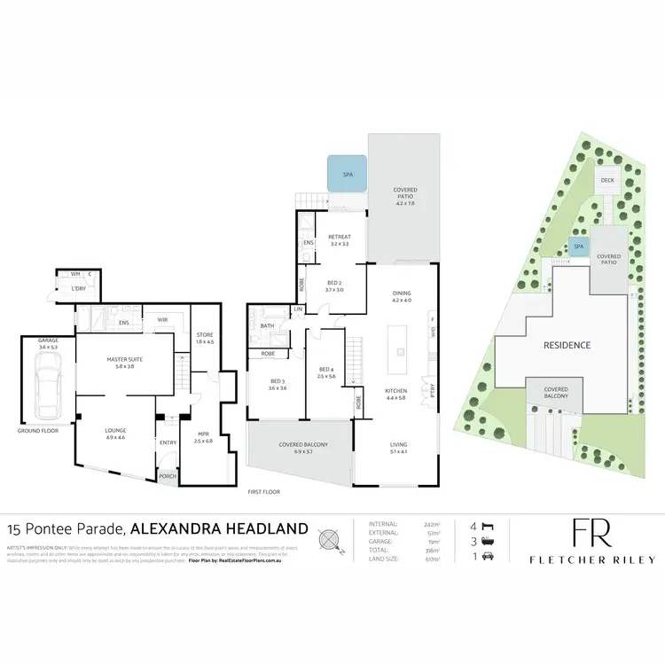Floorplan of Homely house listing, 15 Pontee Parade, Alexandra Headland QLD 4572