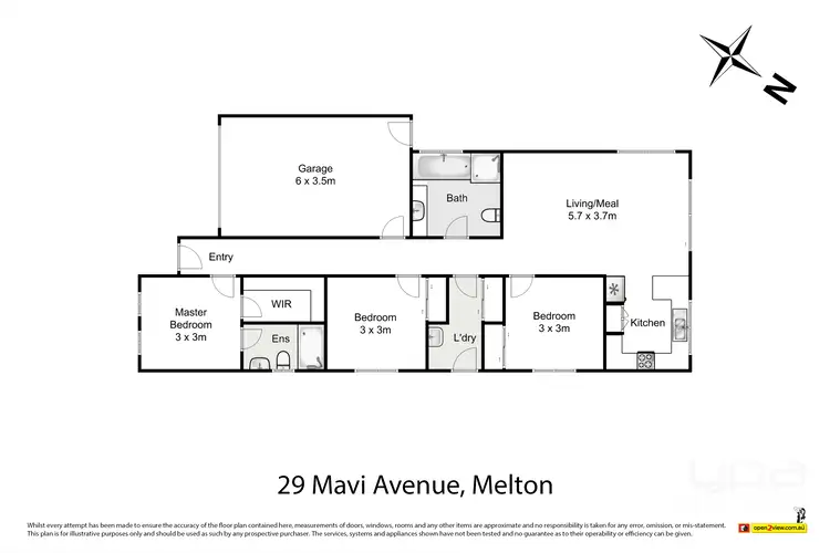 Floorplan of Homely house listing, 29 Mavi Avenue, Melton VIC 3337