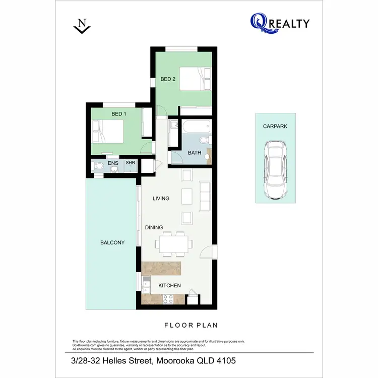 Floorplan of Homely apartment listing, 3/28-32 Helles Street, Moorooka QLD 4105