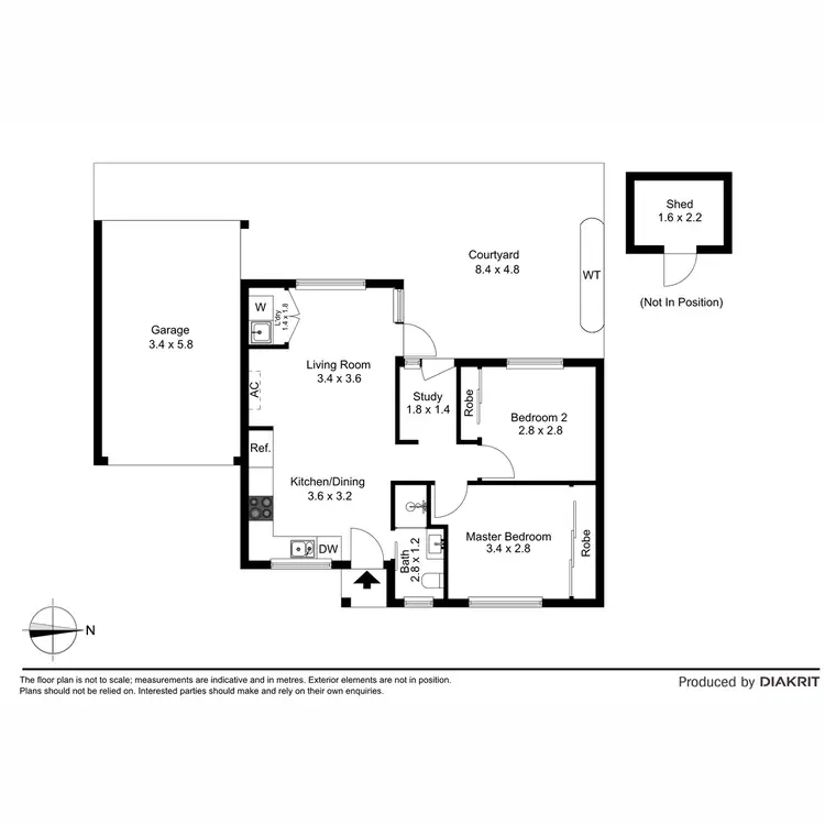 Floorplan of Homely unit listing, 2/6 Dickens Street, Lalor VIC 3075