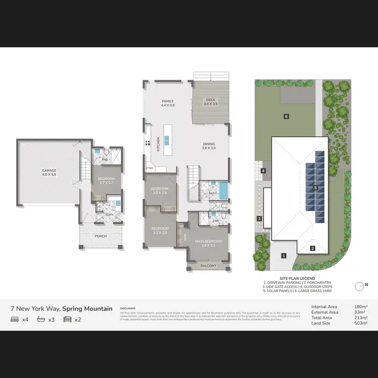 Floorplan of Homely house listing, 7 New York Way, Spring Mountain QLD 4300