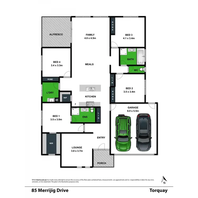 Floorplan of Homely house listing, 85 Merrijig Drive, Torquay VIC 3228