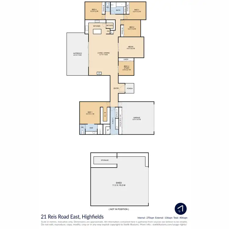 Floorplan of Homely house listing, 21 Reis Road East, Highfields QLD 4352