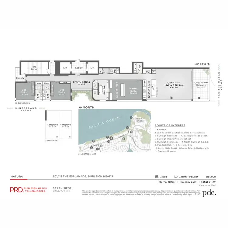 Floorplan of Homely apartment listing, 801/112 The Esplanade, Burleigh Heads QLD 4220