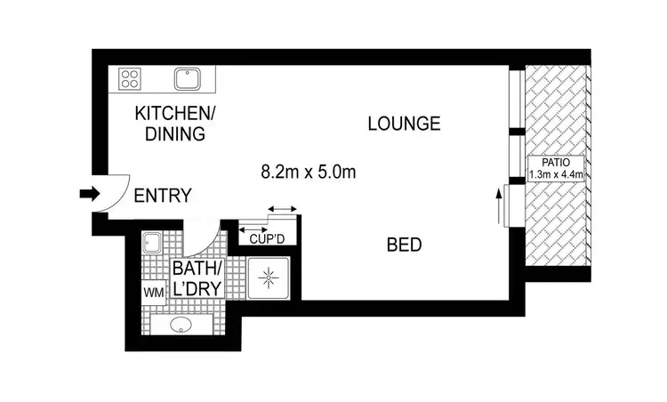 Floorplan of Homely apartment listing, 804/32 Leichhardt Street, Spring Hill QLD 4000