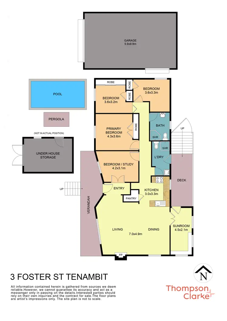 Floorplan of Homely house listing, 3 Foster Street, Tenambit NSW 2323