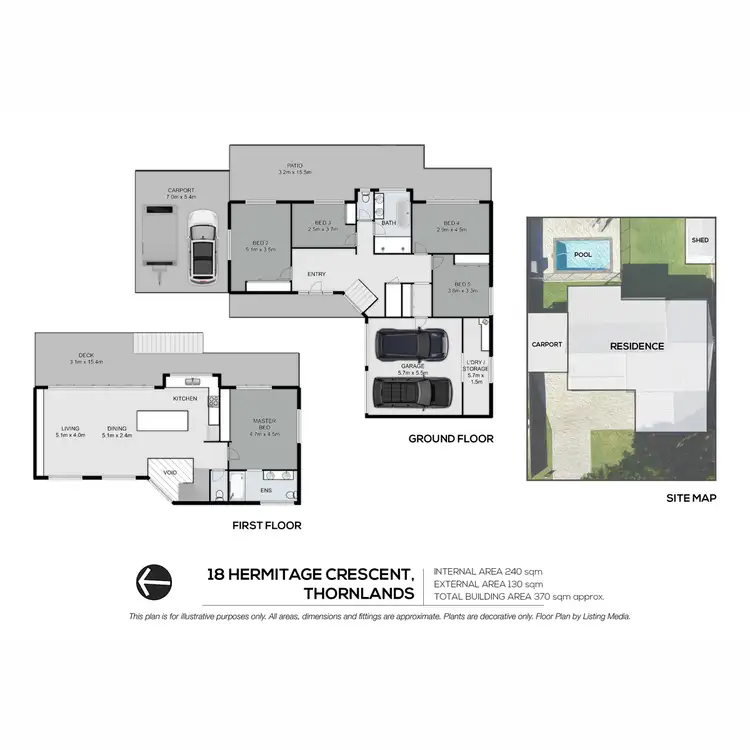 Floorplan of Homely house listing, 18 Hermitage Crescent, Thornlands QLD 4164