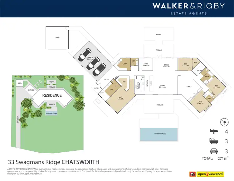 Floorplan of Homely house listing, 33 Swagmans Ridge, Chatsworth QLD 4570