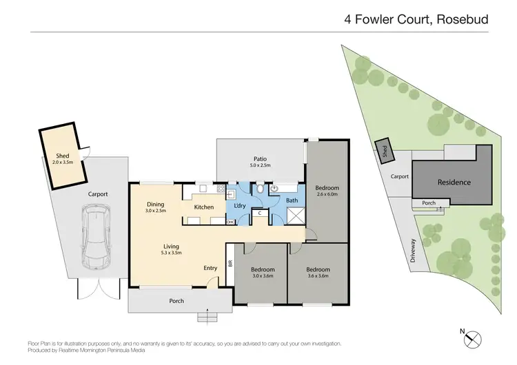 Floorplan of Homely house listing, 4 Fowler Court, Rosebud VIC 3939