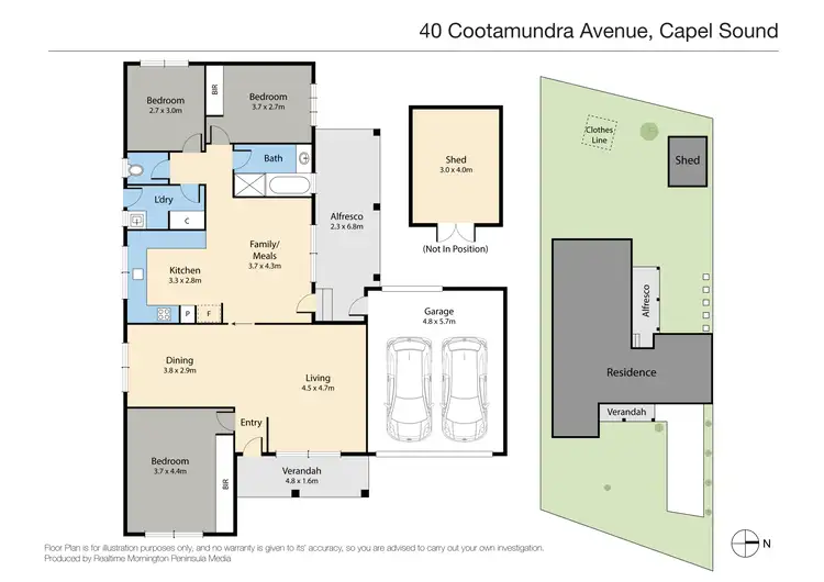 Floorplan of Homely house listing, 40 Cootamundra Avenue, Capel Sound VIC 3940