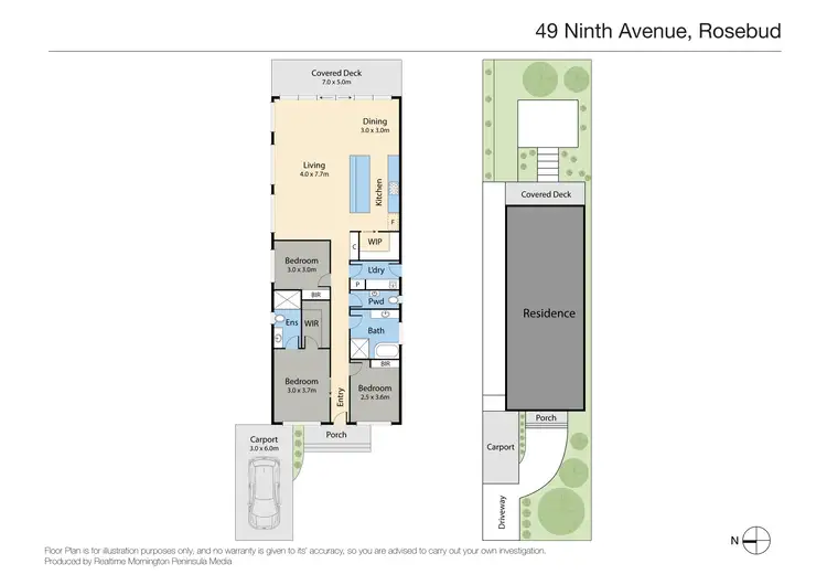 Floorplan of Homely house listing, 49 Ninth Avenue, Rosebud VIC 3939