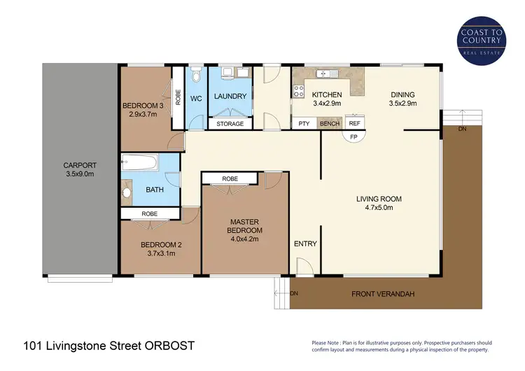 Floorplan of Homely house listing, 101 Livingstone Street, Orbost VIC 3888