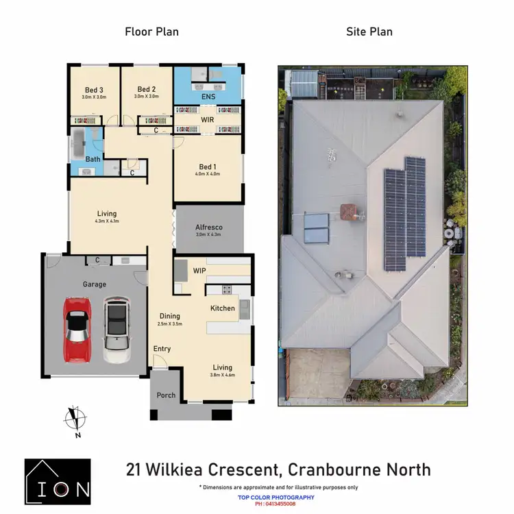 Floorplan of Homely house listing, 21 Wilkiea Crescent, Cranbourne North VIC 3977