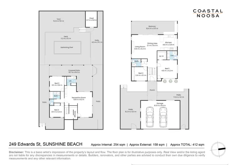 Floorplan of Homely house listing, 249 Edwards Street, Sunshine Beach QLD 4567
