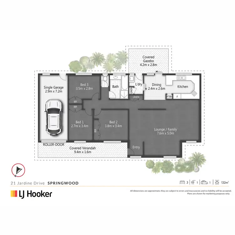Floorplan of Homely house listing, 21 Jardine Drive, Springwood QLD 4127