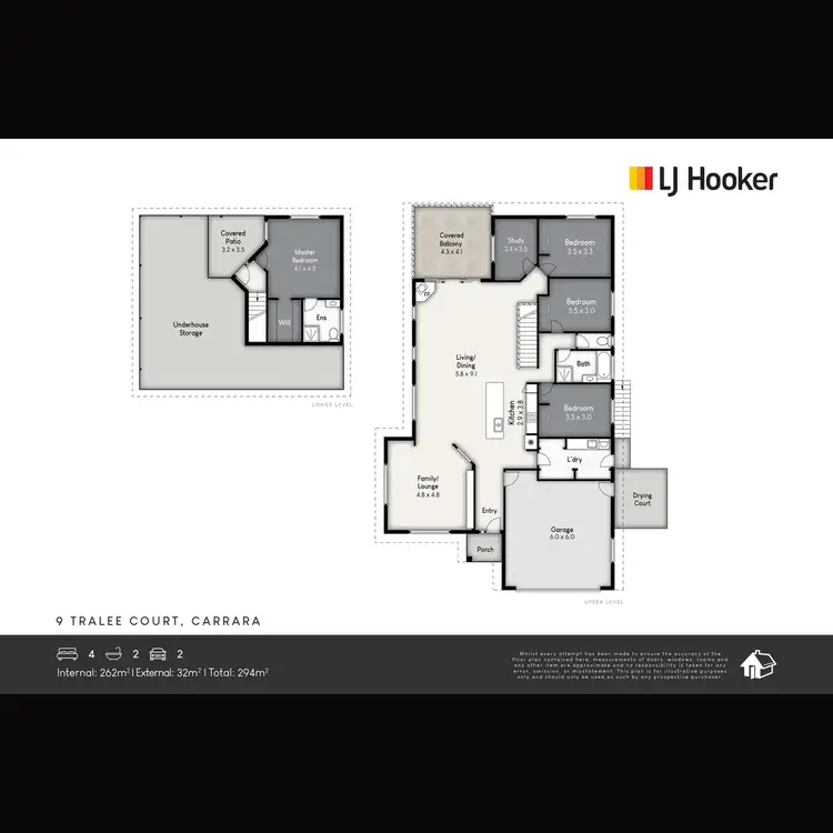 Floorplan of Homely house listing, 9 Tralee Court, Carrara QLD 4211