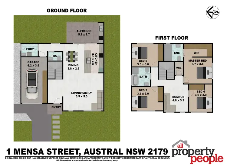 Floorplan of Homely house listing, 1 Mensa Street, Austral NSW 2179