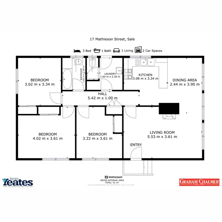 Floorplan of Homely house listing, 17 Mathieson Street, Sale VIC 3850