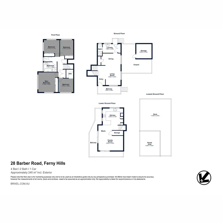 Floorplan of Homely house listing, 28 Barber Road, Ferny Hills QLD 4055