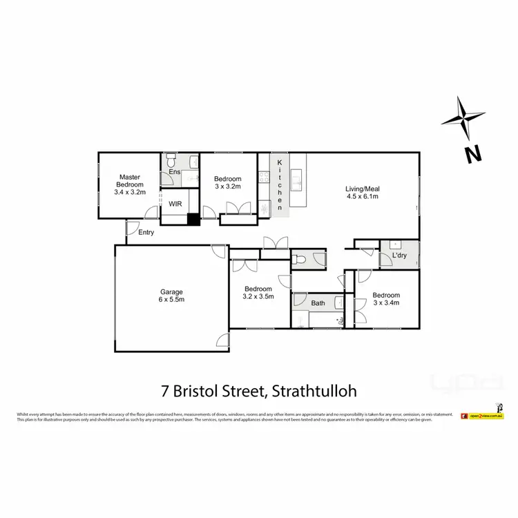 Floorplan of Homely house listing, 7 Bristol Street, Strathtulloh VIC 3338