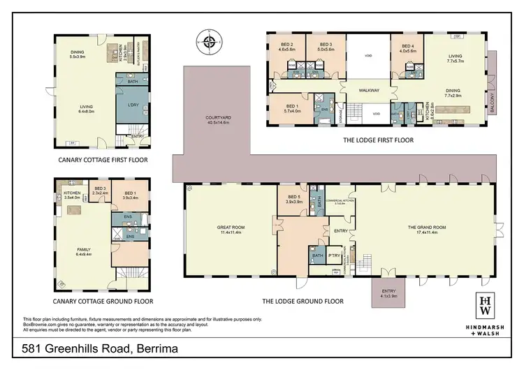 Floorplan of Homely rural property listing, 'The Grange' 581 Greenhills Road, Berrima NSW 2577