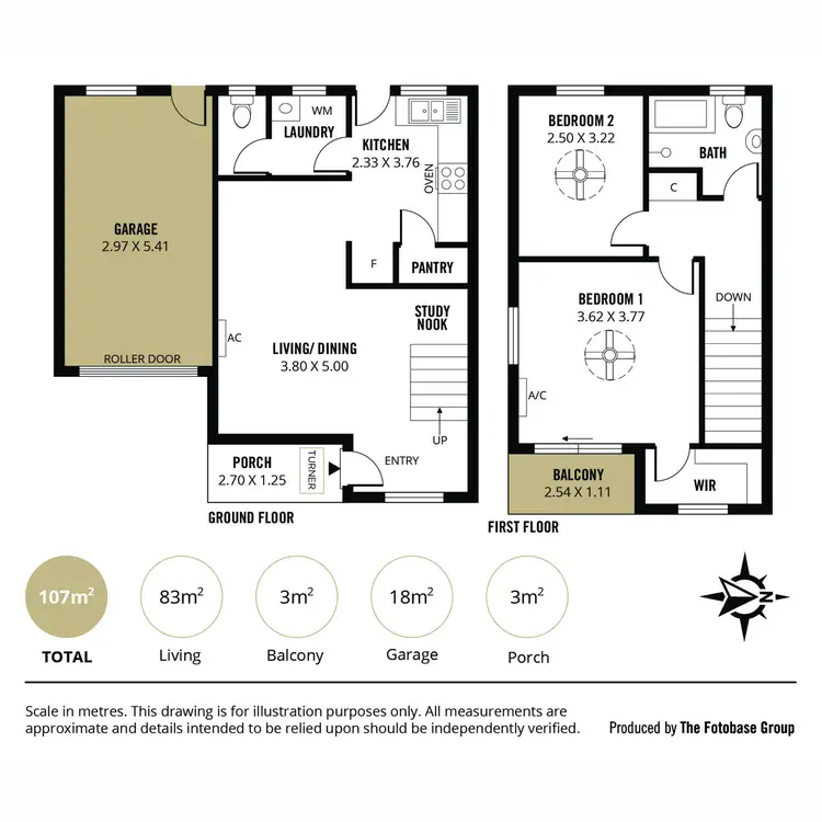 Floorplan of Homely townhouse listing, 2/39 Leicester Street, Parkside SA 5063
