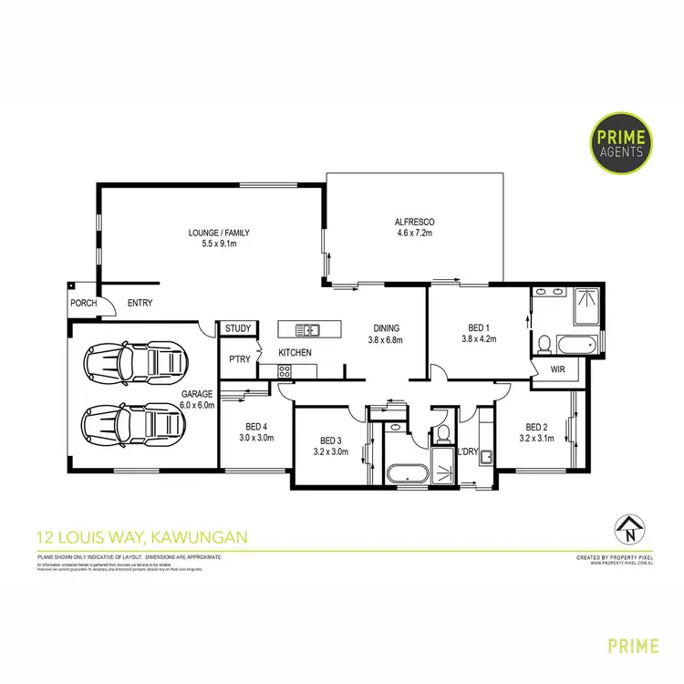 Floorplan of Homely house listing, 12 Louis Way, Kawungan QLD 4655