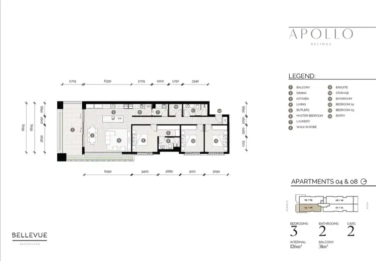 Floorplan of Homely apartment listing, 8/63 Byron Street, Bulimba QLD 4171