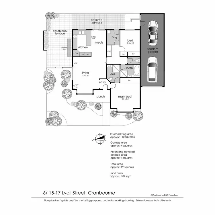 Floorplan of Homely unit listing, 6/15-17 Lyall Street, Cranbourne VIC 3977