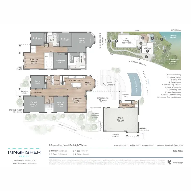 Floorplan of Homely house listing, 1 Seychelles Court, Burleigh Waters QLD 4220
