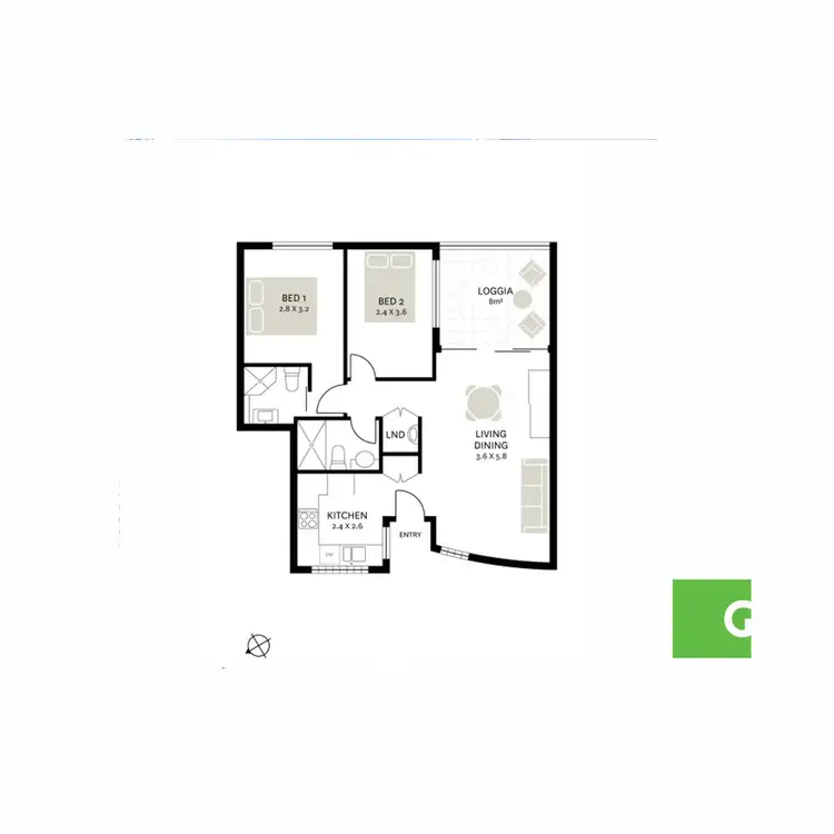 Floorplan of Homely apartment listing, 4/197 Victoria Street, Beaconsfield NSW 2015