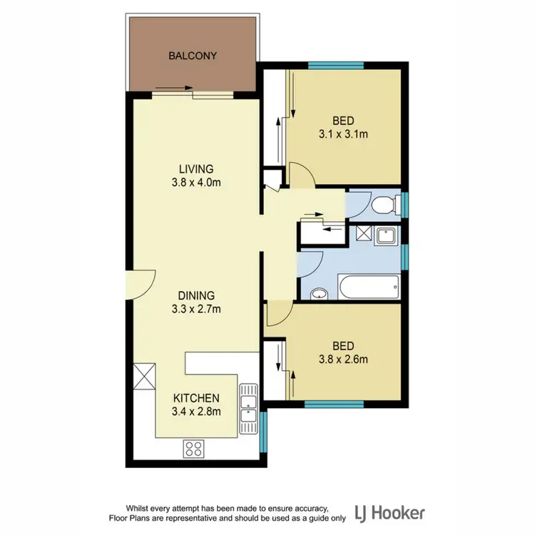 Floorplan of Homely unit listing, 6/402 Zillmere Road, Zillmere QLD 4034