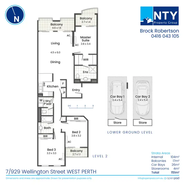 Floorplan of Homely apartment listing, 7/929 Wellington Street, West Perth WA 6005